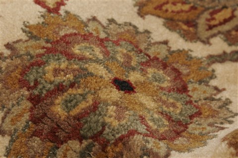 Agra Beige Hand Knotted 711 X 101 Area Rug 250-21767 Image 2