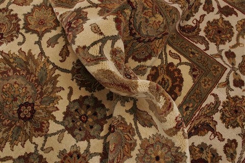 Agra Beige Hand Knotted 711 X 101 Area Rug 250-21767 Image 5