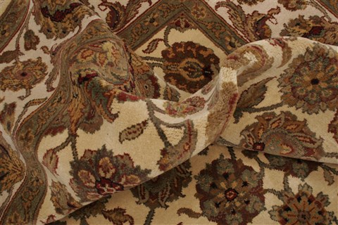 Agra Beige Hand Knotted 711 X 101 Area Rug 250-21767 Image 6