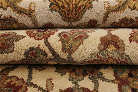 Agra Beige Hand Knotted 711 X 101 Area Rug 250-21767 Image 8