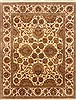 Agra Beige Hand Knotted 711 X 101  Area Rug 250-21767 Thumb 0