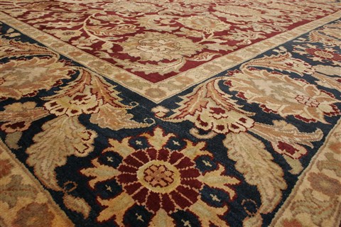 Agra Red Hand Knotted 711 X 99 Area Rug 250-21770 Image 13