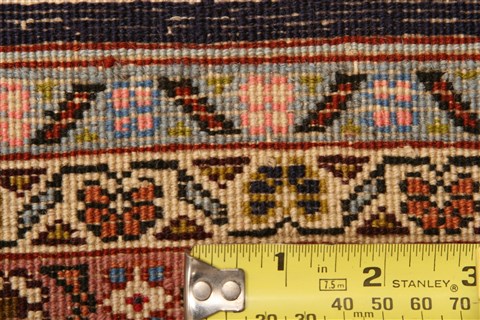 Tabriz Yellow Hand Knotted 66 X 93 Area Rug 100-21771 Image 11