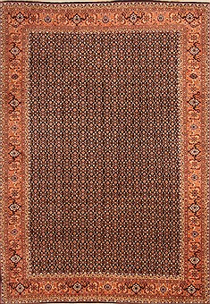 Persian Tabriz Yellow Rectangle 6x9 ft Wool Carpet 21771