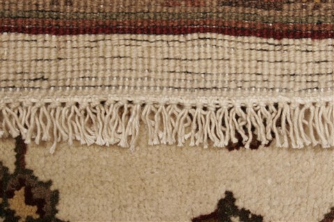 Agra Beige Hand Knotted 711 X 100 Area Rug 250-21777 Image 14