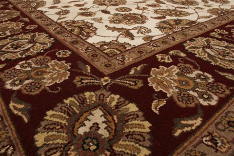 Agra Beige Hand Knotted 711 X 100 Area Rug 250-21777 Image 16