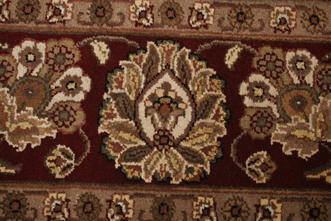 Agra Beige Hand Knotted 711 X 100 Area Rug 250-21777 Image 17