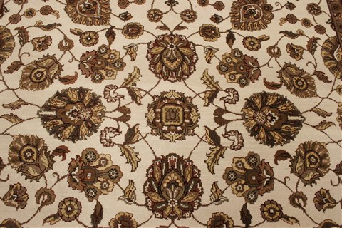 Agra Beige Hand Knotted 711 X 100 Area Rug 250-21777 Image 18