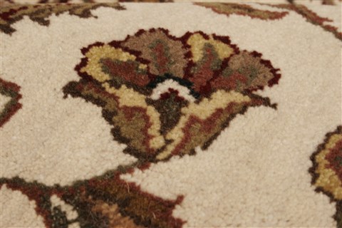 Agra Beige Hand Knotted 711 X 100 Area Rug 250-21777 Image 2