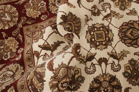 Agra Beige Hand Knotted 711 X 100 Area Rug 250-21777 Image 7