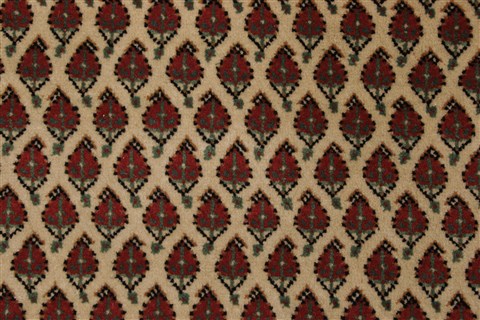 Agra Beige Square Hand Knotted 89 X 103 Area Rug 250-21779 Image 15