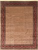 Agra Beige Square Hand Knotted 89 X 103  Area Rug 250-21779 Thumb 0