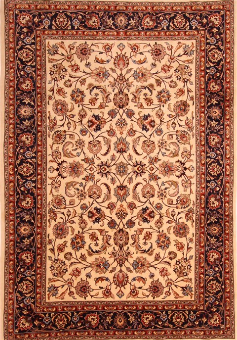 Mashad Red Hand Knotted 66 X 95 Area Rug 100-21780 Image 0