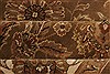 Agra Brown Hand Knotted 83 X 100 Area Rug 250-21786 Thumb 10