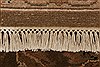 Agra Brown Hand Knotted 83 X 100 Area Rug 250-21786 Thumb 13