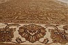 Agra Brown Hand Knotted 83 X 100 Area Rug 250-21786 Thumb 16