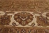 Agra Brown Hand Knotted 83 X 100  Area Rug 250-21786 Thumb 17