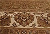 Agra Brown Hand Knotted 83 X 100 Area Rug 250-21786 Thumb 17