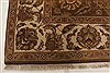 Agra Brown Hand Knotted 83 X 100 Area Rug 250-21786 Thumb 19