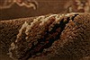 Agra Brown Hand Knotted 83 X 100 Area Rug 250-21786 Thumb 1