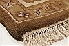 Agra Brown Hand Knotted 83 X 100  Area Rug 250-21786 Thumb 20