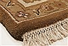 Agra Brown Hand Knotted 83 X 100 Area Rug 250-21786 Thumb 20