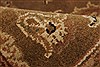 Agra Brown Hand Knotted 83 X 100 Area Rug 250-21786 Thumb 3