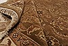 Agra Brown Hand Knotted 83 X 100 Area Rug 250-21786 Thumb 7