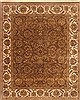 Agra Brown Hand Knotted 83 X 100  Area Rug 250-21786 Thumb 0