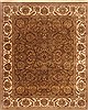 Agra Brown Hand Knotted 83 X 100 Area Rug 250-21786 Thumb 0