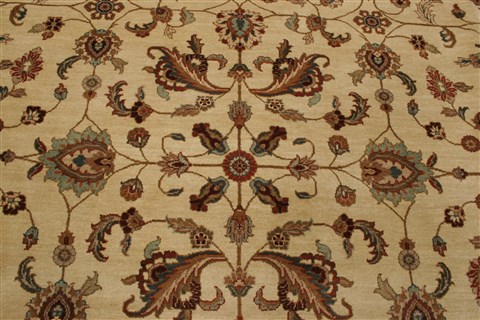 Agra Beige Hand Knotted 81 X 910 Area Rug 250-21788 Image 33
