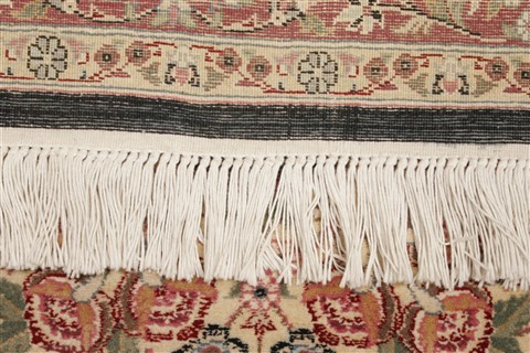 Pak-Persian Black Hand Knotted 81 X 105 Area Rug 250-21795 Image 14