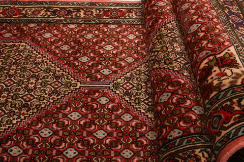 Sanandaj Red Runner Hand Knotted 29 X 133 Area Rug 100-21798 Image 5