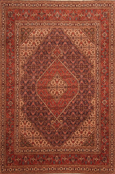 Tabriz Red Hand Knotted 67 X 910 Area Rug 100-21805 Image 0