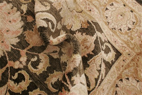 Pishavar Brown Hand Knotted 711 X 100 Area Rug 250-21806 Image 6
