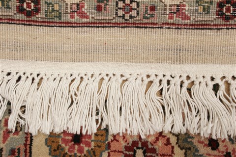 Kashan Beige Hand Knotted 711 X 910  Area Rug 250-21814 Image 13