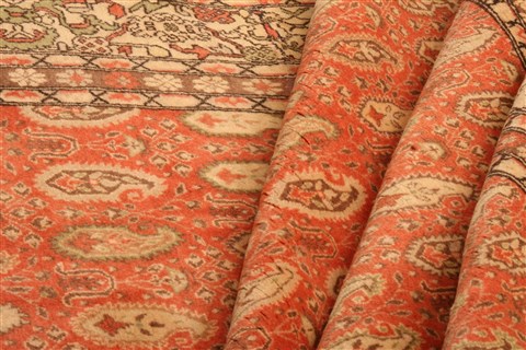 Hereke Red Hand Knotted 610 X 101  Area Rug 253-21835 Image 5
