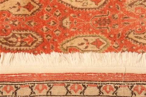 Hereke Red Hand Knotted 610 X 101  Area Rug 253-21835 Image 13