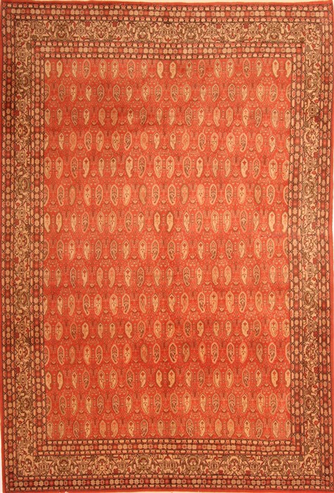 Hereke Red Hand Knotted 610 X 101  Area Rug 253-21835 Image 0