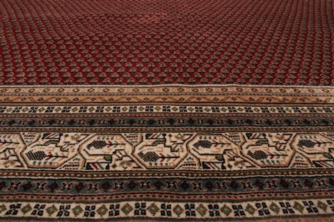 Tabriz Red Hand Knotted 82 X 100 Area Rug 250-21845 Image 13