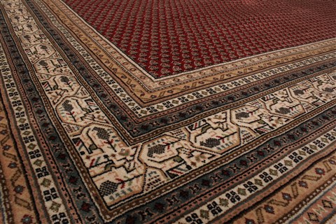 Tabriz Red Hand Knotted 82 X 100 Area Rug 250-21845 Image 14