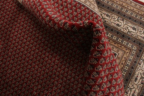 Tabriz Red Hand Knotted 82 X 100 Area Rug 250-21845 Image 3