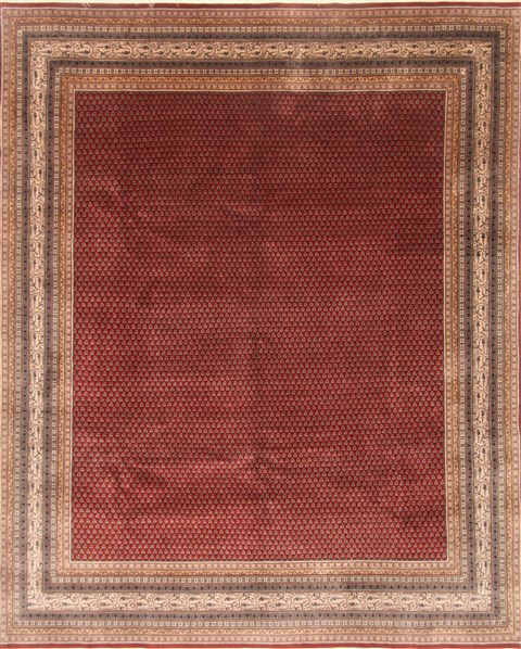 Tabriz Red Hand Knotted 82 X 100 Area Rug 250-21845 Image 0