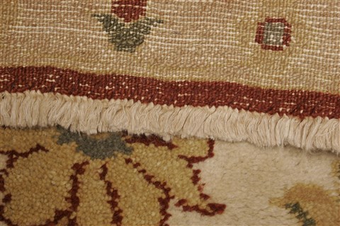 Chobi Beige Hand Knotted 81 X 100 Area Rug 250-21855 Image 13
