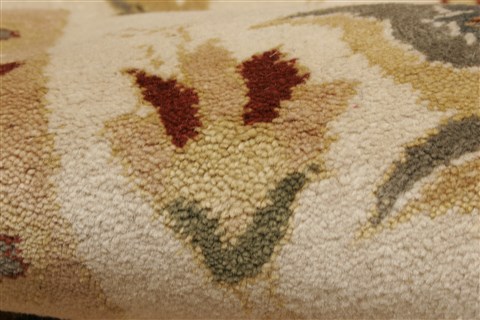 Chobi Beige Hand Knotted 81 X 100 Area Rug 250-21855 Image 1