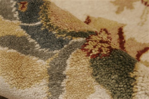 Chobi Beige Hand Knotted 81 X 100 Area Rug 250-21855 Image 2