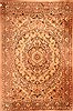 Kashan Beige Hand Knotted 66 X 910  Area Rug 100-21865 Thumb 0