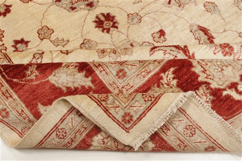 Pishavar Beige Hand Knotted 71 X 103 Area Rug 250-21866 Image 11