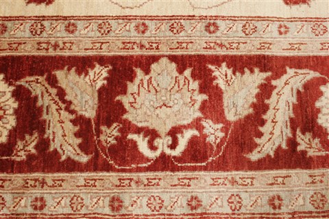 Pishavar Beige Hand Knotted 71 X 103 Area Rug 250-21866 Image 14