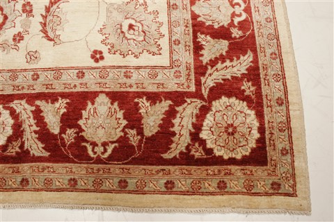 Pishavar Beige Hand Knotted 71 X 103 Area Rug 250-21866 Image 16